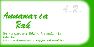 annamaria rak business card